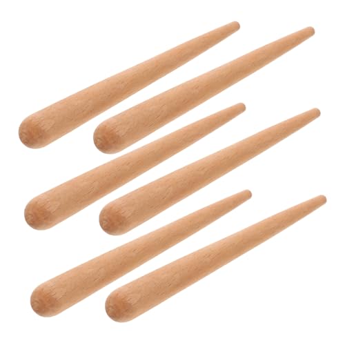 Gatuida 6 Stück Teiliges Holz Rhythmusstöcke Percussion Instrumente für Musikunterricht und Kreative Entwicklung von Gatuida