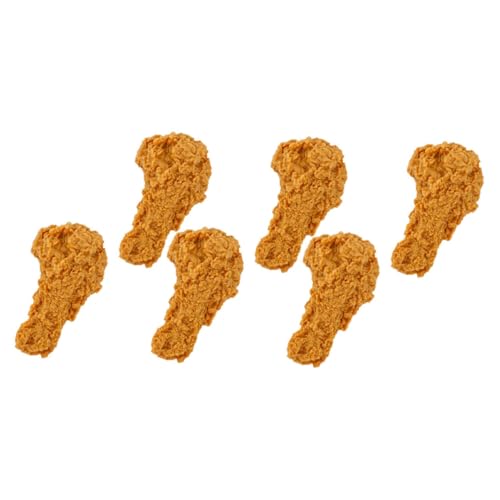 Gatuida 6 Stück Teiliges Künstliche Hähnchenschenkel Deko Realistische Fake Drumsticks Requisiten für Restaurant Küche Fotografie Tischdekoration von Gatuida