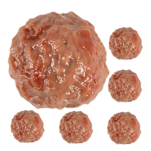 Gatuida 6 Stück Teiliges Künstliche Rindfleischbällchen aus Strapazierfähigem Realistisch Gestaltete Fake Food Dekoration für Restaurant Hotel Museum Spielrequisiten und Küchendekor Gatuida 6 Stück Teiliges Künstliche Rindfleischbällchen aus Strapazierfähigem Realistisch Gestaltete Fake Food Dekoration für Restaurant Hotel Museum Spielrequisiten und Küchendekor von Gatuida