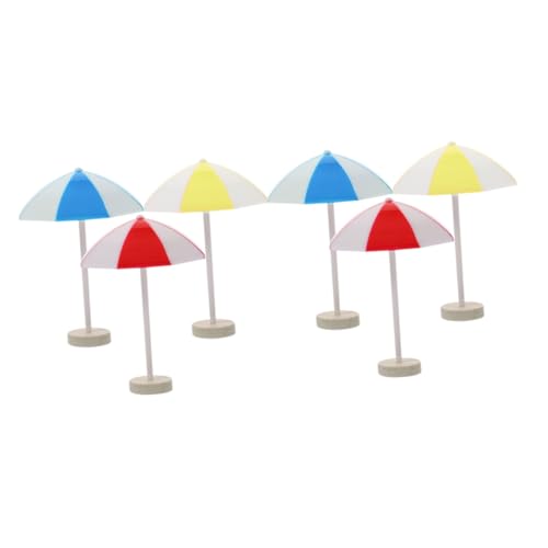 Gatuida 6 Stück Teiliges Mini Strandsonnenschirm Farbige Miniatur Sonnenschirme aus Leichtem Sicherem Material Dekorativ für Puppenhaus Mikrolandschaft Kinderspiel und DIY Gatuida 6 Stück Teiliges Mini Strandsonnenschirm Farbige Miniatur Sonnenschirme aus Leichtem Sicherem Material Dekorativ für Puppenhaus Mikrolandschaft Kinderspiel und DIY von Gatuida