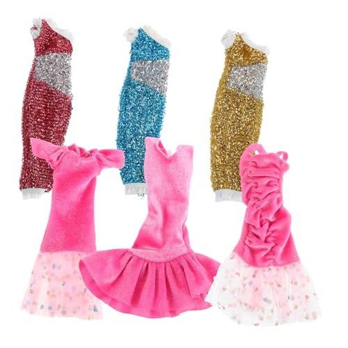 Gatuida 6 Stück Teiliges Pailletten Puppenkleid für Mädchen Schulterfreies Glitzer Kleid Modisches Prinzessinnen Kostüm für Sommerpartys und Bälle Einfach Anzuziehen Glamouröses Gatuida 6 Stück Teiliges Pailletten Puppenkleid für Mädchen Schulterfreies Glitzer Kleid Modisches Prinzessinnen Kostüm für Sommerpartys und Bälle Einfach Anzuziehen Glamouröses von Gatuida