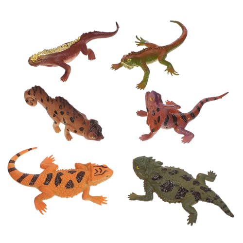 Gatuida 6 Stück Teiliges Realistische Eidechsen Modellspielzeuge aus Robustem Material Detailgetreue Reptilienfiguren für Pädagogisches für Jungen und Mädchen Lebensechte Tiermodelle für Gatuida 6 Stück Teiliges Realistische Eidechsen Modellspielzeuge aus Robustem Material Detailgetreue Reptilienfiguren für Pädagogisches für Jungen und Mädchen Lebensechte Tiermodelle für von Gatuida