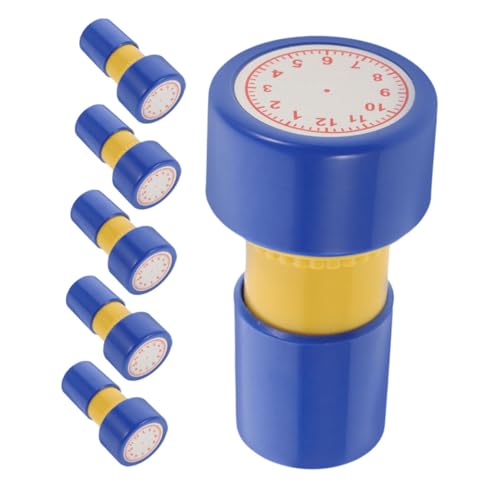 Gatuida 6stücke Uhrenstempel Für Junge Mädchen Und Schüler Zum Zeitlernen Selbstfärbende Uhrenmusterstempel Für Vorschule Und Grundschule Lernspielzeug Zum Uhrenlesen Gatuida 6stücke Uhrenstempel Für Junge Mädchen Und Schüler Zum Zeitlernen Selbstfärbende Uhrenmusterstempel Für Vorschule Und Grundschule Lernspielzeug Zum Uhrenlesen von Gatuida