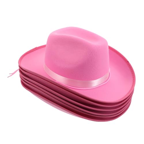 Gatuida 6 Stück Teiliges Set Pinke Western Cowgirl Hüte mit Satinband Leicht und Bequem für Kostümspiele Western Themenpartys Junggesellenabschiede und Outdoor Aktivitäten Gatuida 6 Stück Teiliges Set Pinke Western Cowgirl Hüte mit Satinband Leicht und Bequem für Kostümspiele Western Themenpartys Junggesellenabschiede und Outdoor Aktivitäten von Gatuida