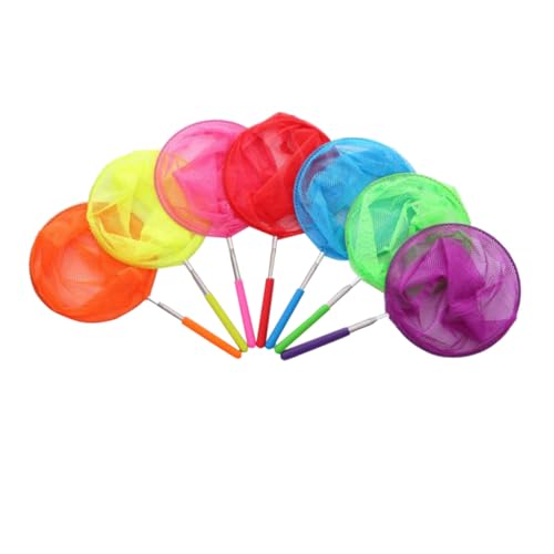 Gatuida 6 Stück Teiliges Teleskop kescher Bunte Insektenfangnetze Verstellbar Großes Netz Sicher für Schmetterlinge für Outdoor Spiel und Naturerkundung von Gatuida