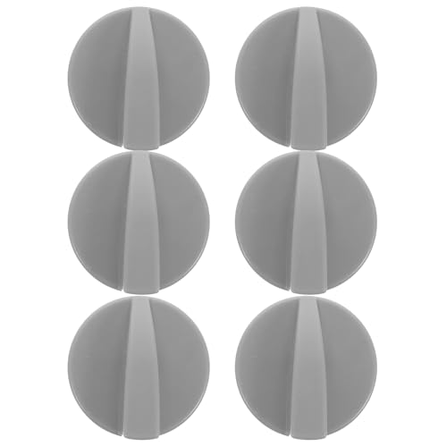 Gatuida 6 Stück Teiliges Toy Kitchen Gas Control Knobs Miniatur Drehknöpfe für Puppenhaus Herd Realistische Temperaturregler für Kreative Rollenspiele und Lernspaß von Gatuida