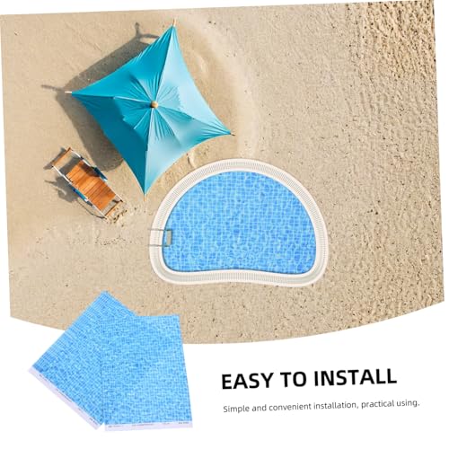 Gatuida 6stücke Meer-Meer-Aufkleber Wasserwellen-Aufkleber Künstliches Wassereffektblatt Selbstklebende Wasserbewegungs-grafikblätter Für DIY-projekte Puppenhaus Modellbahnzubehör von Gatuida