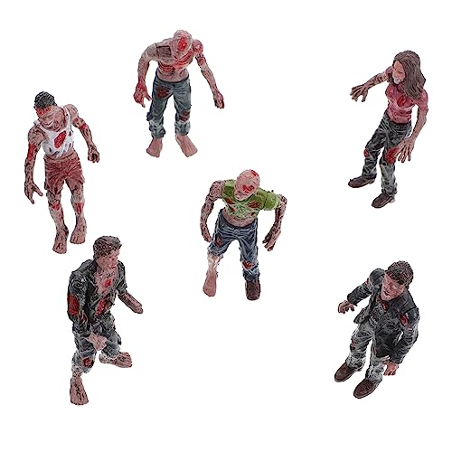 Gatuida 6 Stück Teiliges Zombie Modell Simulierte Leichenteile für Halloween Dekoration Gruselige Mini Zombies für Schaurige Streichspiele und Horrorfans von Gatuida