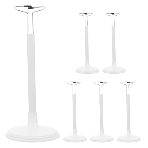 Gatuida 6-teiliger Puppenständer-Displayhalter: Verstellbarer Stabiler Puppenständer aus Kunststoff – Miniaturfiguren-Präsentationsständer für das Home Office von Gatuida