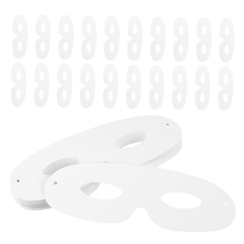 Gatuida 60 Sets Unbemalte Diy-masken Aus Weißem Papier Zum Basteln, Blanke Gesichtsmasken Mit Seilen Für Maskeraden, Karneval Und Themenpartys Gatuida 60 Sets Unbemalte Diy-masken Aus Weißem Papier Zum Basteln, Blanke Gesichtsmasken Mit Seilen Für Maskeraden, Karneval Und Themenpartys von Gatuida