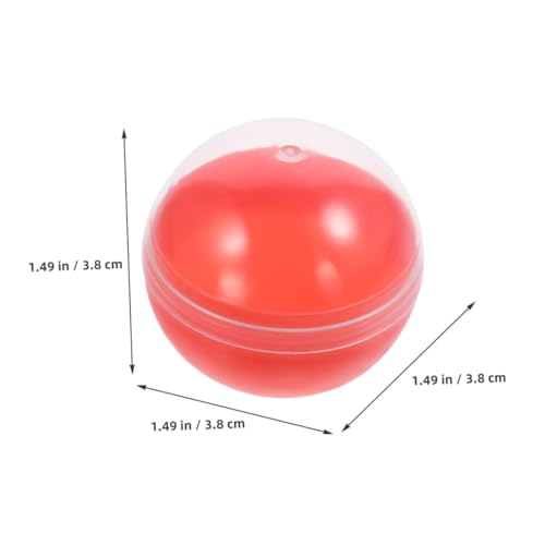 Gatuida 60 Stück Kleine Runde Kapseln aus Kunststoff für Automaten Wiederbefüllbare Überraschungs bälle Transparente für Partypreise und Spielaktionen von Gatuida
