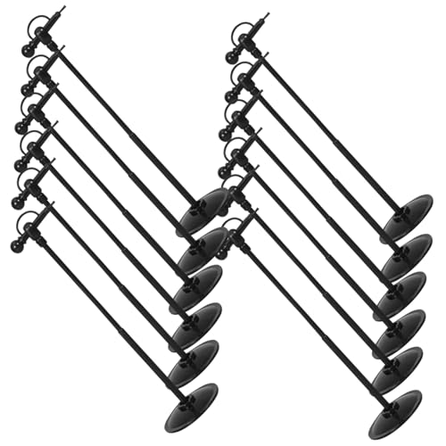Gatuida 60 Stück Teiliges Mini Mikrofon mit Ständer Miniatur Mikrofon Dekoration für Puppenhäuser und Miniaturlandschaften Ornament für Rollenspiele und Sammler von Gatuida