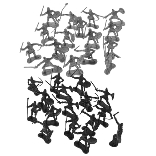 Gatuida 60 Stück Teiliges Set Mittelalterliche Soldaten Mini Figuren aus Kunststoff Detailreiche Schwarze und Silberne Ritter und Römische Krieger Langlebig Pädagogisch Geeignet für Gatuida 60 Stück Teiliges Set Mittelalterliche Soldaten Mini Figuren aus Kunststoff Detailreiche Schwarze und Silberne Ritter und Römische Krieger Langlebig Pädagogisch Geeignet für von Gatuida
