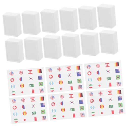 Gatuida 65 Stück Teiliges Flaggen Mahjong Spiel mit Internationalen Länderflaggen Vereinfachte Regeln Langlebige Kacheln für Familien Reisen und Gesellige Runden von Gatuida