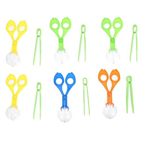 Gatuida 6Sätze Insekten Fangwerkzeug mit Pinzette Teiliges Outdoor Scherenclips für Jungen und Mädchen für Naturerkundung und Wissenschaftliche Experimente Bunte Farben von Gatuida