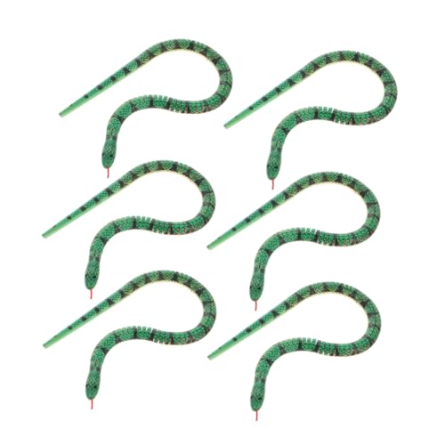 Gatuida 6Stücke Flexible Holzschlangen für Kindergeburtstage Halloween Dekoration und Partys Realistische Schlangendekoration für Kreative Bastelprojekte und Streiche Gatuida 6Stücke Flexible Holzschlangen für Kindergeburtstage Halloween Dekoration und Partys Realistische Schlangendekoration für Kreative Bastelprojekte und Streiche von Gatuida