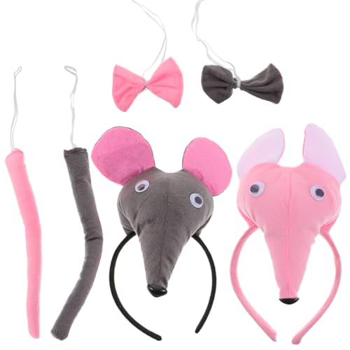 Gatuida 6Stücke Kostüm Teiliges Tier Zubehör mit Ohren Stirnband und Fliege für Karneval Fasching und Partys für Kreative Fotorequisiten Gatuida 6Stücke Kostüm Teiliges Tier Zubehör mit Ohren Stirnband und Fliege für Karneval Fasching und Partys für Kreative Fotorequisiten von Gatuida