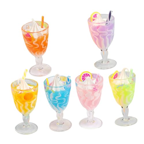 Gatuida 6Stücke Mini Bechermodell Eisbecher Dekorationen für Puppenhaus Langlebig und Leicht zu Reinigen Zubehör für Miniaturspielzeug und DIY Projekte Gatuida 6Stücke Mini Bechermodell Eisbecher Dekorationen für Puppenhaus Langlebig und Leicht zu Reinigen Zubehör für Miniaturspielzeug und DIY Projekte von Gatuida