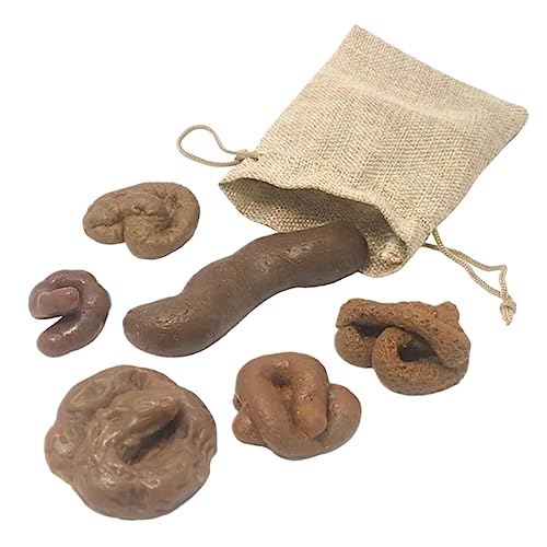 Gatuida 6Stücke Realistisches Fake Poop Lustige Streich Requisiten für Halloween und Aprilscherze Langlebig und Sicher für Partys und Scherze mit Freunden von Gatuida