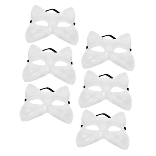 Gatuida 6Stücke Unbemalte Fuchsmasken Selbermachen DIY Maskerade Requisiten für Karneval Weihnachten Geburtstagsfeiern Kreative für Cosplay Enthusiasten Gatuida 6Stücke Unbemalte Fuchsmasken Selbermachen DIY Maskerade Requisiten für Karneval Weihnachten Geburtstagsfeiern Kreative für Cosplay Enthusiasten von Gatuida