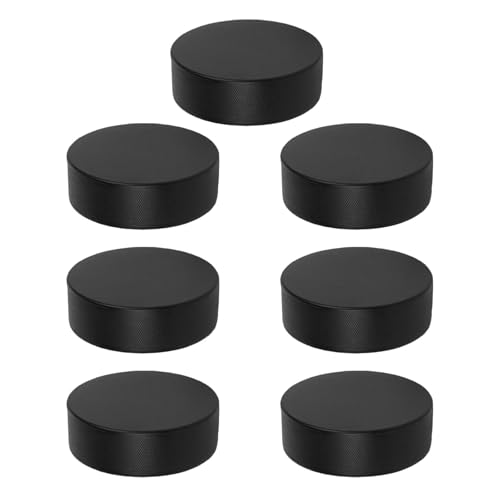 Gatuida 7 Stück PU-Hockey-Pucks: Bodenhockey-Puck mit 7,5 cm Durchmesser für Indoor-Outdoor-Spiele, Sportaktivitäten, Zubehör für Indoor-Outdoor-Spiele von Gatuida