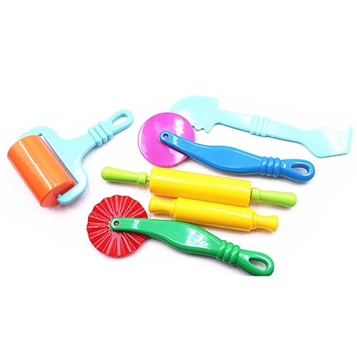 Gatuida 7 Stück Teiliges Set aus Lustigen DIY Kunststoff Handroller Werkzeugen für Knetwerkzeug mit für Kreative Modellierung Farbe Zufällig Zufällige Farbe Zufällige Farbe von Gatuida