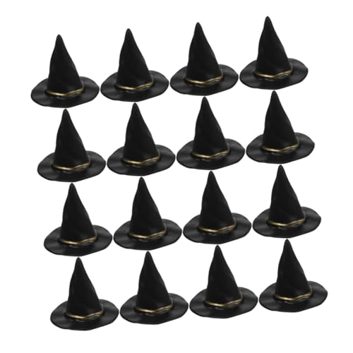 Gatuida 72 Stück Teiliges Hexenhüte Schwarz Kunststoff Vielseitige DIY Halloween Dekorationen für Puppenhäuser Partydeko Bastelzubehör Schnelle Montage Kreative Gestaltungsmöglichkeiten von Gatuida