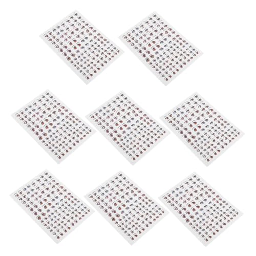 Gatuida 8 Blatt Selbstklebende Cartoon Augen Aufkleber für DIY Bastelprojekte Vielseitige Augen Decals für Harzpuppen Kreative Bastelideen und Einfache Anwendung Gatuida 8 Blatt Selbstklebende Cartoon Augen Aufkleber für DIY Bastelprojekte Vielseitige Augen Decals für Harzpuppen Kreative Bastelideen und Einfache Anwendung von Gatuida