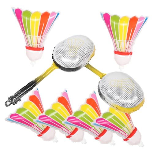Gatuida 8 Stück Badminton Folienballons Aluminiumfolie Ballonset für Partys Bunte Federball Ballons und Badminton Schläger Ballons für Sportliche Feiern und Dekorationen Gatuida 8 Stück Badminton Folienballons Aluminiumfolie Ballonset für Partys Bunte Federball Ballons und Badminton Schläger Ballons für Sportliche Feiern und Dekorationen von Gatuida