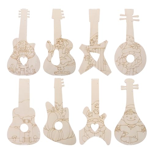 Gatuida 8 Stück DIY-Gitarren aus unlackiertem Holz: Mini-Gitarrenornament aus Holz zum Bemalen – rustikales Herbstfest-Musikthema-Dekor für Thanksgiving-Band-Party Gatuida 8 Stück DIY-Gitarren aus unlackiertem Holz: Mini-Gitarrenornament aus Holz zum Bemalen – rustikales Herbstfest-Musikthema-Dekor für Thanksgiving-Band-Party von Gatuida