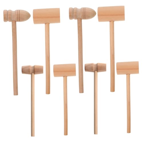 Gatuida 8 Stück Mini-Holzhammer stumpfer Hammer Kind Holzbearbeitung klein für multifunktionswerkzeug fleischhammer Mini-Hammerwerkzeug Babyhammer Hammer Hammer Holzhämmer von Gatuida
