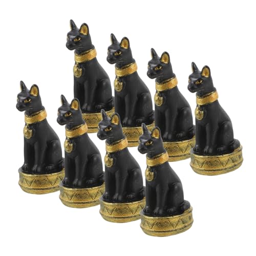 Gatuida 8 Stück Miniatur Katzenfiguren Aus Kunstharz Süße Katzenskulpturen Für Mikrogarten Deko Und Blumentopf Ansprechende Kleine Tierfiguren Für Garten Und Innendekoration von Gatuida