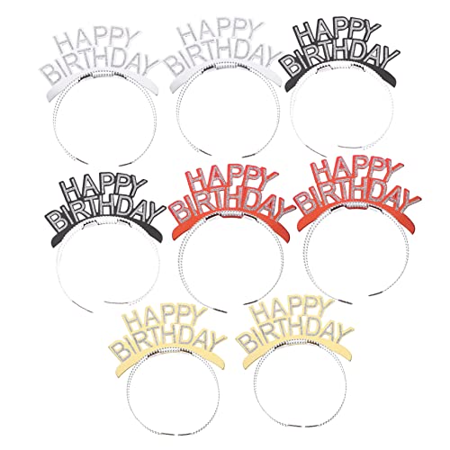 Gatuida 8 Stück Teiliges Geburtstags Haarband für Dekorative Stirnbänder in Gold Silber Schwarz und Rot für Geburtstagsfeiern und Kreative Fotos Gatuida 8 Stück Teiliges Geburtstags Haarband für Dekorative Stirnbänder in Gold Silber Schwarz und Rot für Geburtstagsfeiern und Kreative Fotos von Gatuida