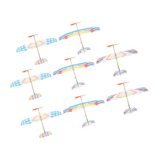 Gatuida 8 Stück Teiliges Gummiband Angetriebenes Flugzeugmodell Kleines Outdoor Gleitflugzeug Bunte Doppeldecker für DIY Modellflugzeug Sicherer und Lehrreicher Bauspaß Gatuida 8 Stück Teiliges Gummiband Angetriebenes Flugzeugmodell Kleines Outdoor Gleitflugzeug Bunte Doppeldecker für DIY Modellflugzeug Sicherer und Lehrreicher Bauspaß von Gatuida
