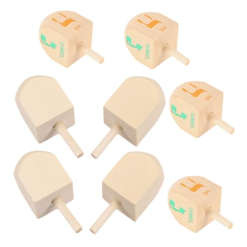 Gatuida 8 Stück Teiliges Holz Dreidel Bunten Chanukka Buchstaben Kindersicheres Fidget Lernspielzeug für Chanukka feiern Basteln Party gastgeschenke und Motorische Gatuida 8 Stück Teiliges Holz Dreidel Bunten Chanukka Buchstaben Kindersicheres Fidget Lernspielzeug für Chanukka feiern Basteln Party gastgeschenke und Motorische von Gatuida