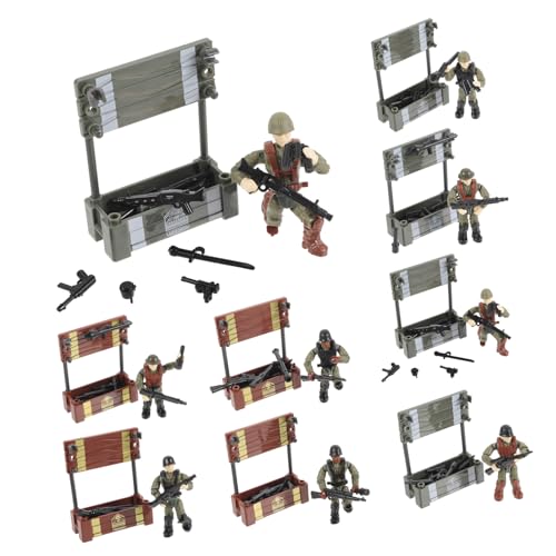 Gatuida 8 Stück Teiliges Miniatur Soldatenfiguren Realistische Kleine Militärfiguren Beweglich für Sandtisch Dekoration für Jungen von Gatuida