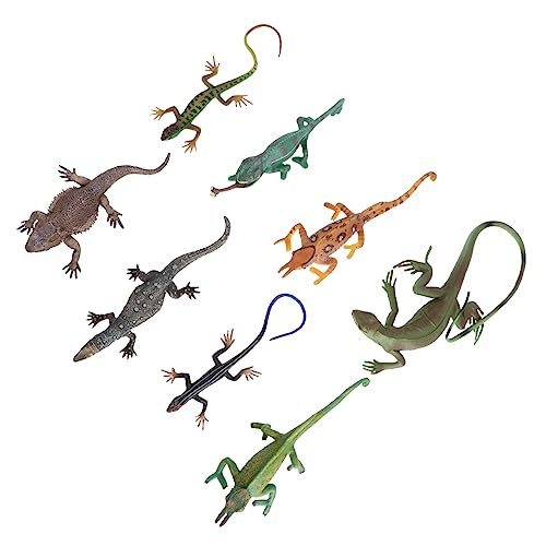 Gatuida 8 Stück Teiliges Set Realistische Eidechsen Modelle für Pädagogisches Lizard Toy aus Langlebigem für Kreative Spiele und Eltern Junge Mädchen Aktivitäten von Gatuida