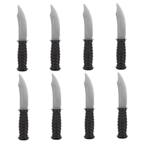 Gatuida 8 Stück Teiliges Simulationsmesser aus Kunststoff Halloween Performance Prop Dekorativer Trickmesser für Kostüm und Themenpartys Leichtes Party Accessoire für Cosplay und Gatuida 8 Stück Teiliges Simulationsmesser aus Kunststoff Halloween Performance Prop Dekorativer Trickmesser für Kostüm und Themenpartys Leichtes Party Accessoire für Cosplay und von Gatuida