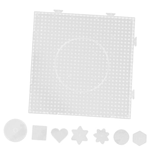 Gatuida 8 Stück Teiliges Steckplatten für Bügelperlen Bastelprojekte Vernetzbare Stecktafeln für Kreative DIY Kunst mit Bügelperlen von Koordination und Farberkennung bei Kindern von Gatuida