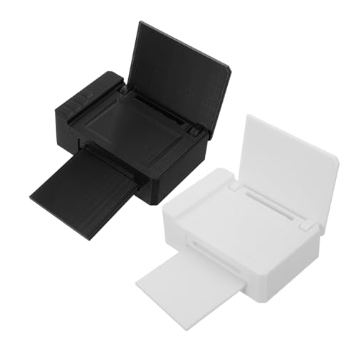 Gatuida 8-teiliger Kleiner Desktop-drucker: Miniatur-büroausstattung Für Puppenhäuser Für Die Kreativität Von Kindern – Puppenhaus-Dekoration, Mini-drucker- von Gatuida