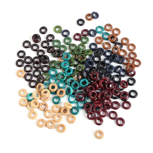 Gatuida 800 Stück Bunte Holzringe für Haarzöpfe und Dreadlocks Hohle Haarperlen für Flechtfrisuren Kreative Haarverlängerungs und Schmuckaccessoires für Frauen und Mädchen Gatuida 800 Stück Bunte Holzringe für Haarzöpfe und Dreadlocks Hohle Haarperlen für Flechtfrisuren Kreative Haarverlängerungs und Schmuckaccessoires für Frauen und Mädchen von Gatuida