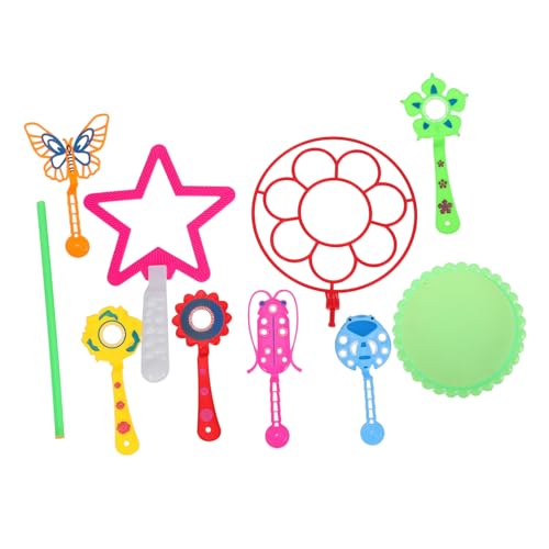 Gatuida 9 Stück Teiliges Buntes Seifenblasenstab Set für Erwachsene Verschiedene Formen und Sicherer Kunststoff für Outdoor Spiele Geburtstagsfeiern und Sommeraktivitäten von Gatuida