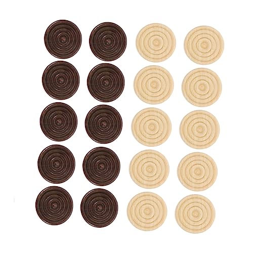 Gatuida 96Stücke Holz Spielsteine und Schachfiguren Brettspiel Zubehörteile Holzfarbe für Partys und Gatuida 96Stücke Holz Spielsteine und Schachfiguren Brettspiel Zubehörteile Holzfarbe für Partys und von Gatuida