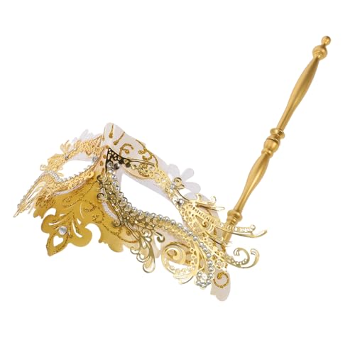 Gatuida Abnehmbarem Stab Damen Kostümparty Gesichtsmaske mit Funkelnden Strasssteinen Ergonomisch Wiederverwendbar Geeignet für Karneval Halloween und Cosplay von Gatuida