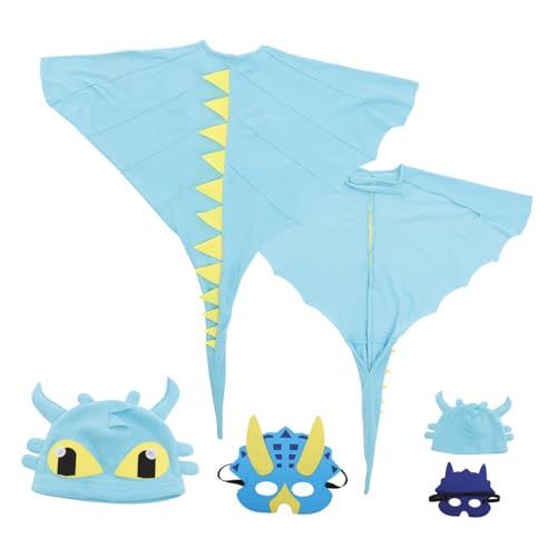 Gatuida Adorable Dinosaur Kostüm Halloween Verkleidung mit Umhang und Maske für Jahre Buntes Rollenspiel Outfit für Mottoparty und Geburtstagsfeier von Gatuida