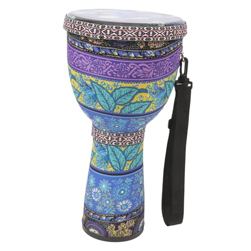 Gatuida Afrikanische Handtrommel Trommel Leichtes Percussion Instrument für Anfänger Farbenfrohes Musikspielzeug zur Kreativität und Koordination für Partys von Gatuida