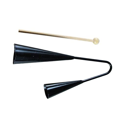 Gatuida Agogo Glocke Kinderinstrument Handlich Klassisch Traditionell Schwarz für Früherziehung und Musikspielzeug Ab Jahren Gatuida Agogo Glocke Kinderinstrument Handlich Klassisch Traditionell Schwarz für Früherziehung und Musikspielzeug Ab Jahren von Gatuida
