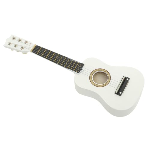 Gatuida Akustikgitarre für Musikinstrument aus Holz Verstellbare für Anfänger und Junge Mädchen Umweltfreundliche Lackierung Weiß von Gatuida