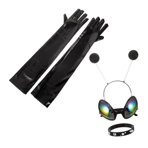 Gatuida Alien Kostüm Zubehör mit Stirnband Handschuhen und Sonnenbrille Bruchsicheres Party Accessoire für Faschingskostüme Karneval Musikfestivals und Lustige Verkleidungen Gatuida Alien Kostüm Zubehör mit Stirnband Handschuhen und Sonnenbrille Bruchsicheres Party Accessoire für Faschingskostüme Karneval Musikfestivals und Lustige Verkleidungen von Gatuida