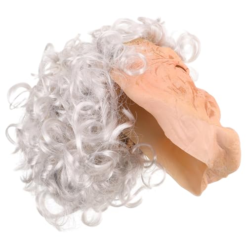 Gatuida Alte Maske mit Perücke für Halloween Realistische Kopfbedeckung für Kostümpartys Bühnenaufführungen Lustige Requisite für Streiche Rollenspiele Einzigartiges Gatuida Alte Maske mit Perücke für Halloween Realistische Kopfbedeckung für Kostümpartys Bühnenaufführungen Lustige Requisite für Streiche Rollenspiele Einzigartiges von Gatuida